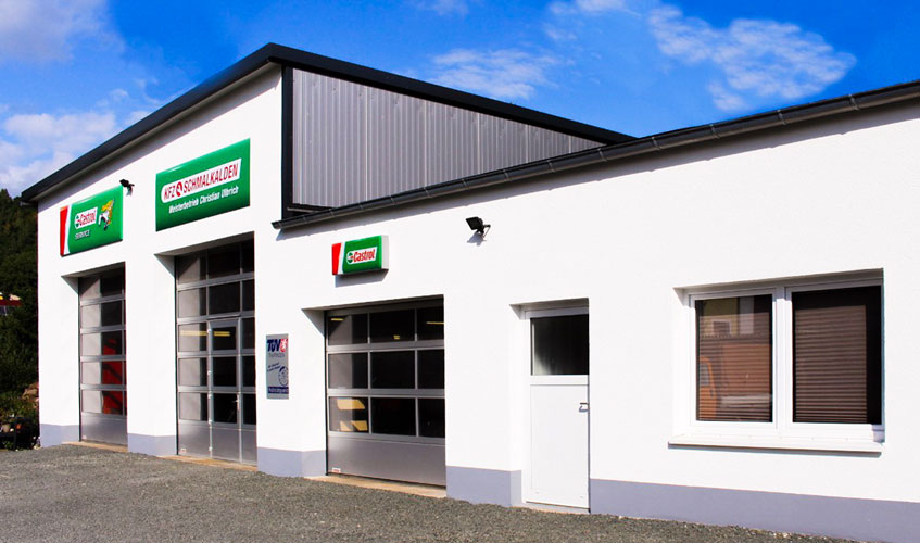 Foto der Werkstatt von außen