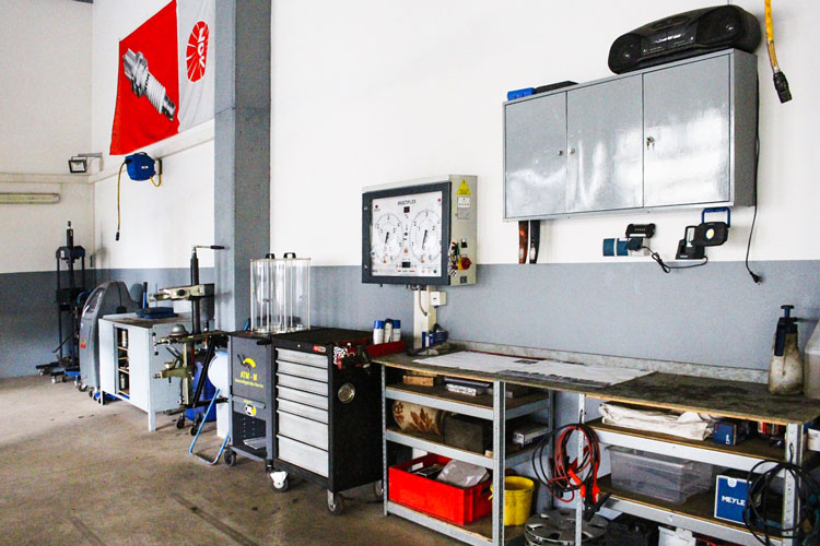 Foto der Werkstatt von innen