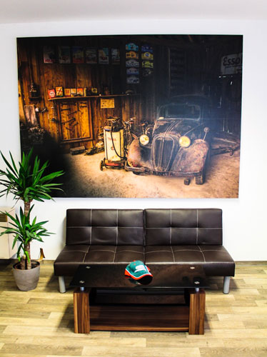 Foto der Werkstatt von innen