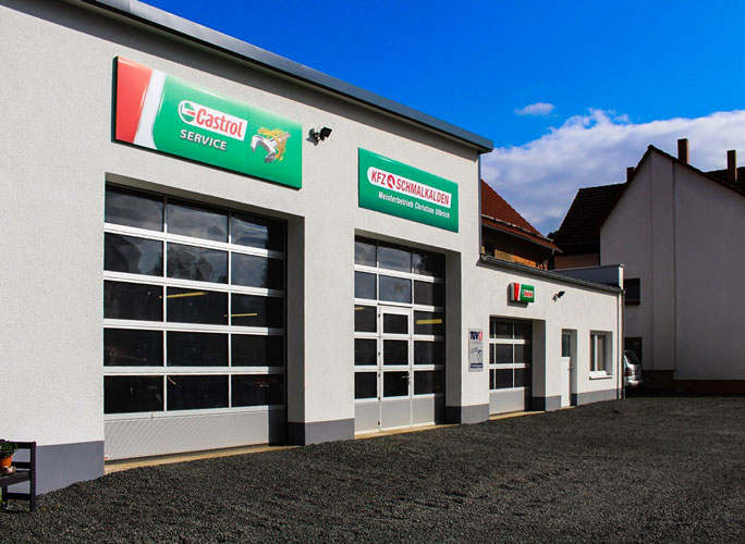 Foto der Werkstatt von außen